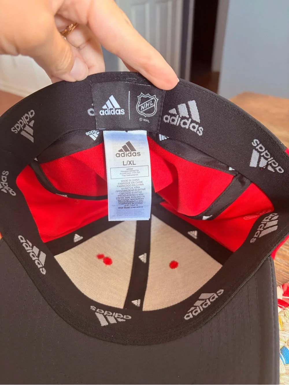 Adidas NHL Carolina Hurricanes hat